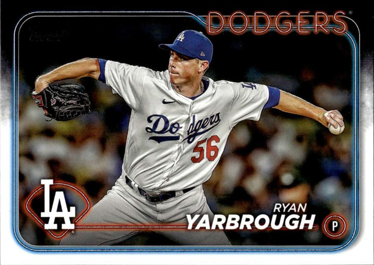 2024 Topps Update #US68 Ryan Yarbrough NM-MT  Los Angeles Dodgers 