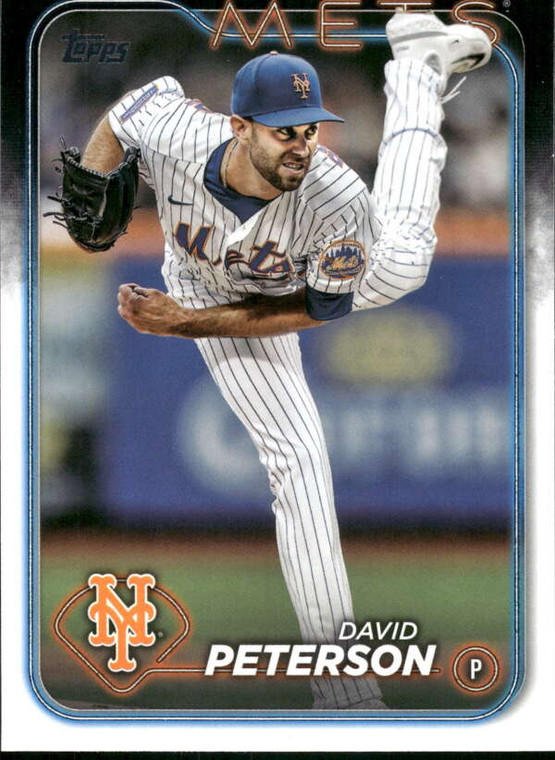 2024 Topps Update #US104 David Peterson NM-MT  New York Mets 