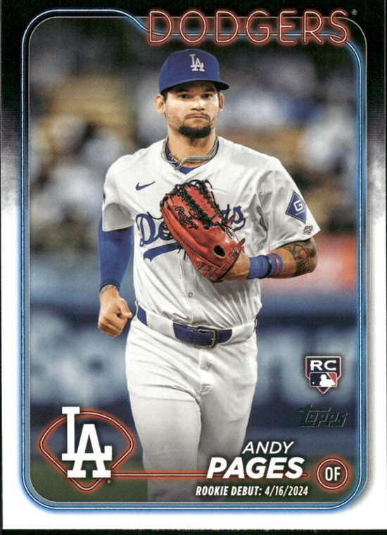 2024 Topps Update #US108 Andy Pages NM-MT  Los Angeles Dodgers 