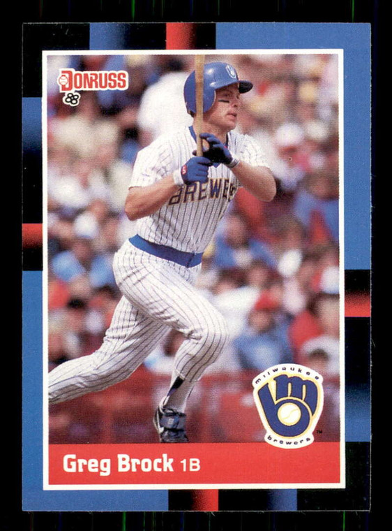 1988 Donruss #337 Greg Brock NM-MT Milwaukee Brewers 