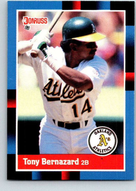 1988 Donruss #344 Tony Bernazard NM-MT Oakland Athletics 