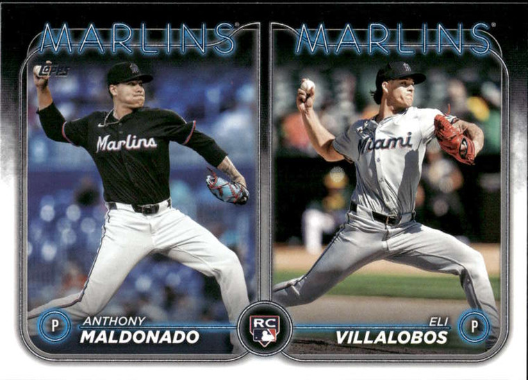 2024 Topps Update #US305 Anthony Maldonado /Eli Villalobos NM-MT  RC Rookie Miami Marlins 