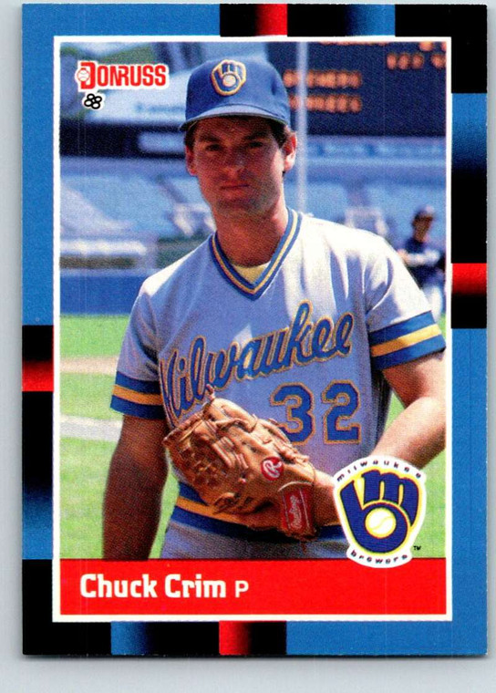 1988 Donruss #355 Chuck Crim NM-MT Milwaukee Brewers 
