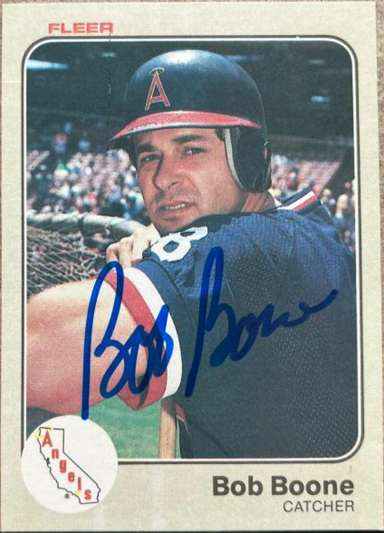 Bob Boone Autographed 1983 Fleer #79