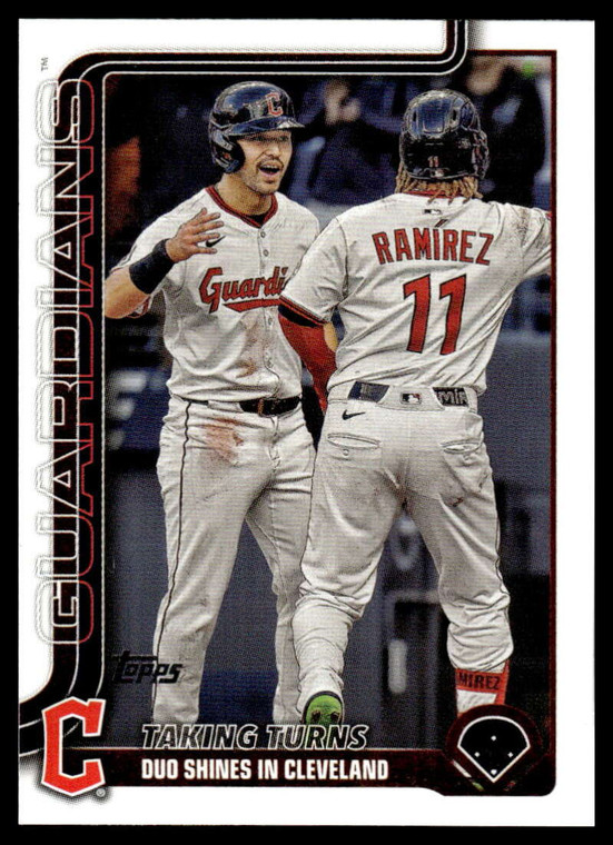 2025 Topps Update #US26 Jose Ramirez/Steven Kwan Veteran Combos NM-MT Cleveland Guardians 