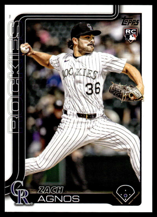 2025 Topps Update #US31 Zach Agnos NM-MT RC Rookie Colorado Rockies 