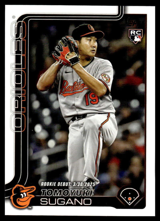 2025 Topps Update #US55 Tomoyuki Sugano Rookie Debut NM-MT Baltimore Orioles 