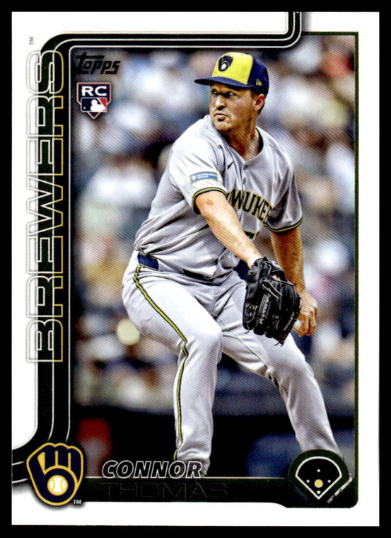 2025 Topps Update #US63 Connor Thomas NM-MT RC Rookie Milwaukee Brewers 