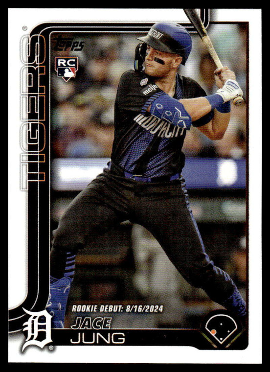 2025 Topps Update #US93 Jace Jung Rookie Debut NM-MT Detroit Tigers 
