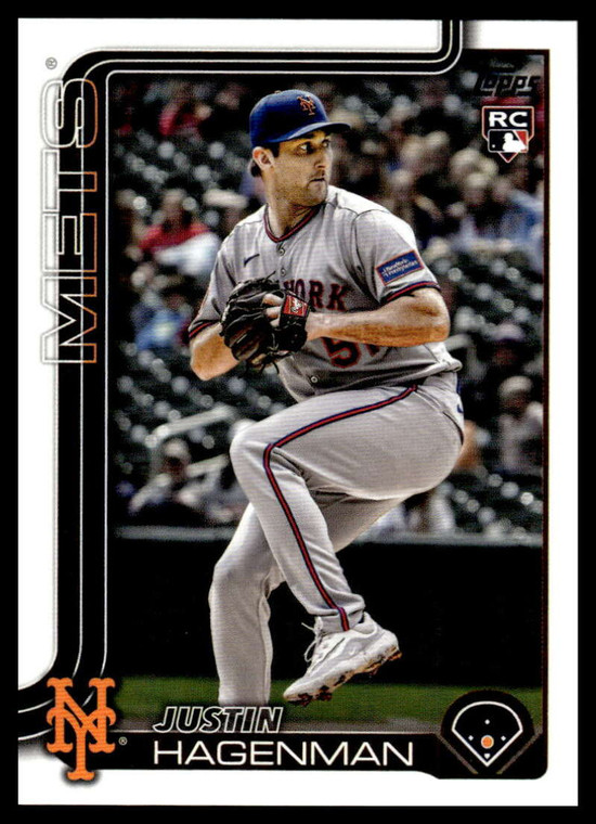 2025 Topps Update #US108 Justin Hagenman NM-MT RC Rookie New York Mets 