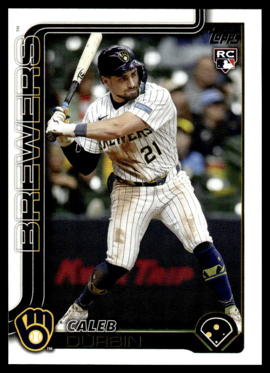 2025 Topps Update #US170 Caleb Durbin NM-MT RC Rookie Milwaukee Brewers 