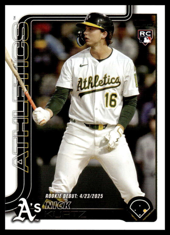 2025 Topps Update #US197 Nick Kurtz Rookie Debut NM-MT Athletics 