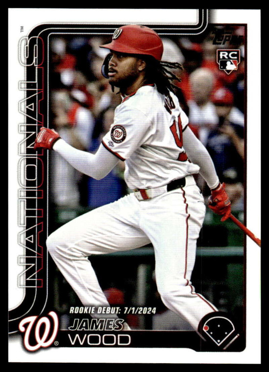 2025 Topps Update #US218 James Wood Rookie Debut NM-MT Washington Nationals 