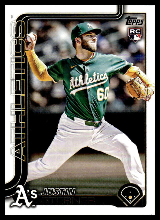 2025 Topps Update #US252 Justin Sterner NM-MT RC Rookie Athletics 