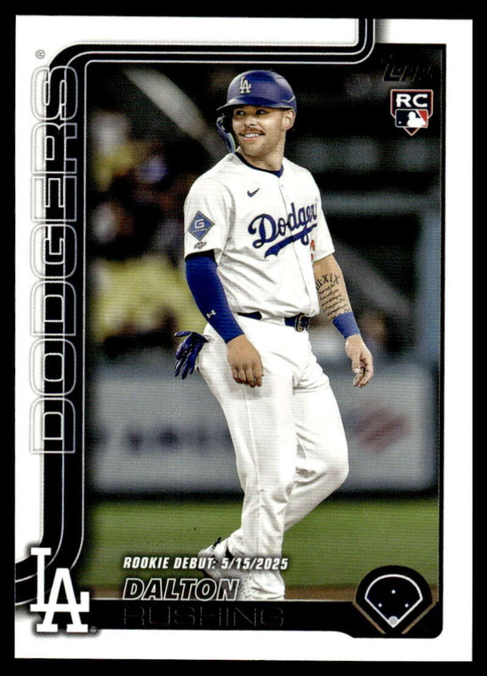 2025 Topps Update #US256 Dalton Rushing Rookie Debut NM-MT Los Angeles Dodgers 