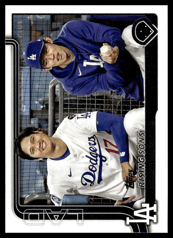 2025 Topps Update #US269 Roki Sasaki/Shohei Ohtani Veteran Combos NM-MT Los Angeles Dodgers 