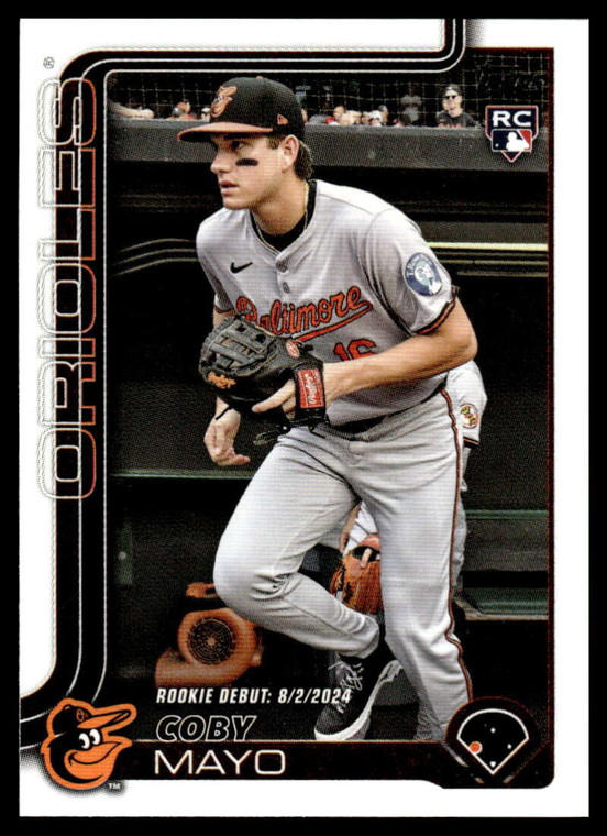 2025 Topps Update #US282 Coby Mayo Rookie Debut NM-MT Baltimore Orioles 