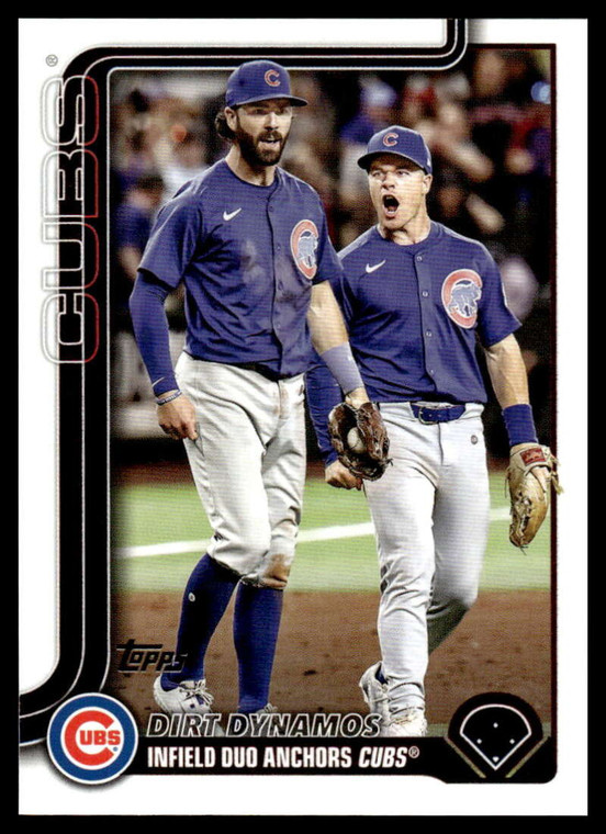 SOLD 191411 2025 Topps Update #US309 Dansby Swanson/Matt Shaw Veteran Combos NM-MT Chicago Cubs 