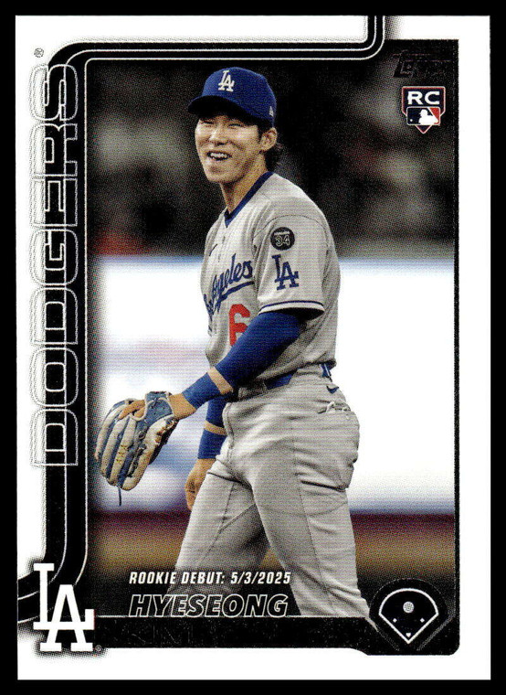 2025 Topps Update #US312 Hyeseong Kim Rookie Debut NM-MT Los Angeles Dodgers 