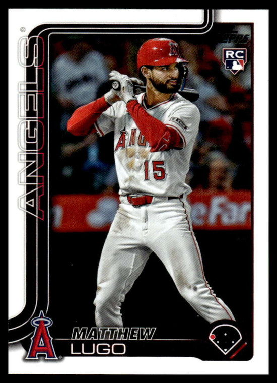 2025 Topps Update #US314 Matthew Lugo NM-MT RC Rookie Los Angeles Angels 