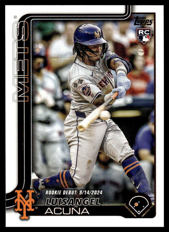 2025 Topps Update #US336 Luisangel Acuna Rookie Debut NM-MT New York Mets 