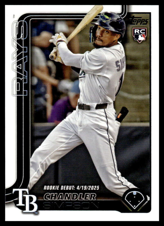 2025 Topps Update #US349 Chandler Simpson Rookie Debut NM-MT Tampa Bay Rays 