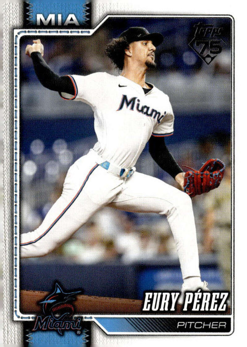 2026 Topps #285 Eury Perez NM-MT Miami Marlins 