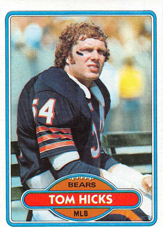 1980 Topps #267 Tom Hicks VG  Chicago Bears 