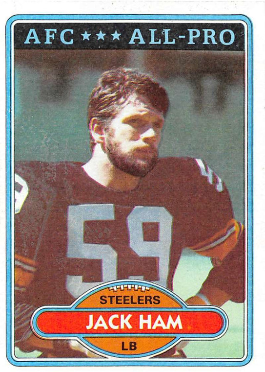 1980 Topps #10 Jack Ham VG  Pittsburgh Steelers 