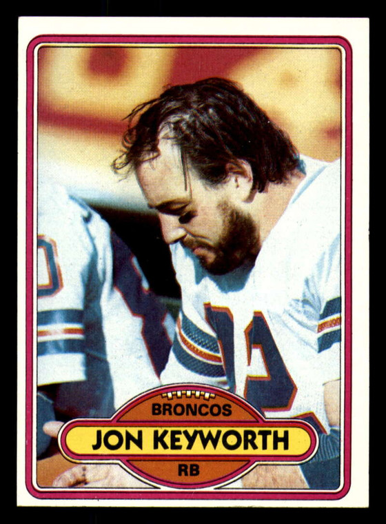 1980 Topps #22 Jon Keyworth VG  Denver Broncos 