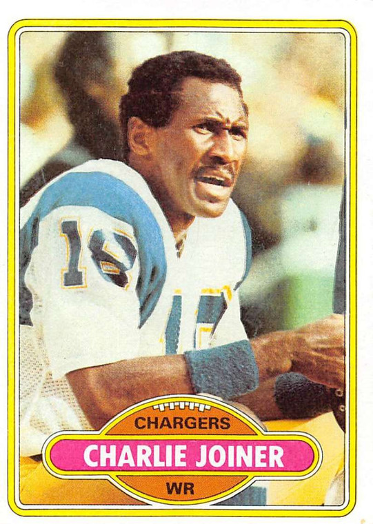 1980 Topps #28 Charlie Joiner VG  San Diego Chargers 