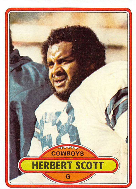 1980 Topps #33 Herb Scott VG  Dallas Cowboys 