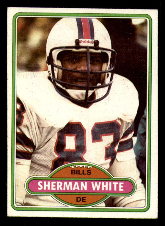 1980 Topps #106 Sherman White VG  Buffalo Bills 