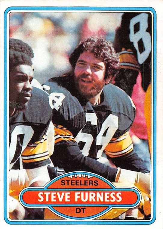 1980 Topps #111 Steve Furness VG  Pittsburgh Steelers 