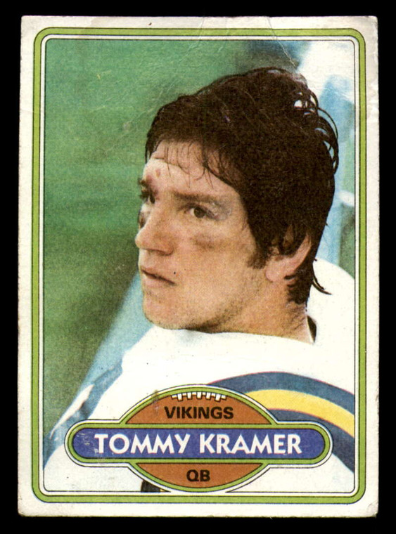1980 Topps #138 Tommy Kramer VG  RC Rookie Minnesota Vikings 