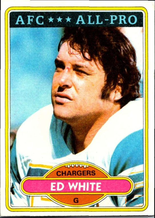 1980 Topps #190 Ed White AP VG  San Diego Chargers 