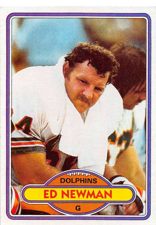 1980 Topps #201 Ed Newman VG  Miami Dolphins 