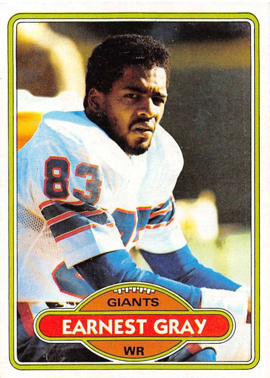 1980 Topps #206 Earnest Gray VG  RC Rookie New York Giants 