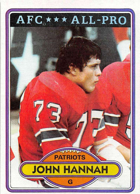 1980 Topps #230 John Hannah VG  New England Patriots 