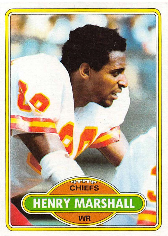 1980 Topps #233 Henry Marshall VG  Kansas City Chiefs 