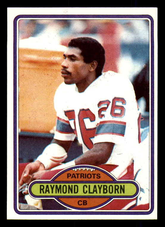 1980 Topps #248 Raymond Clayborn VG  New England Patriots 