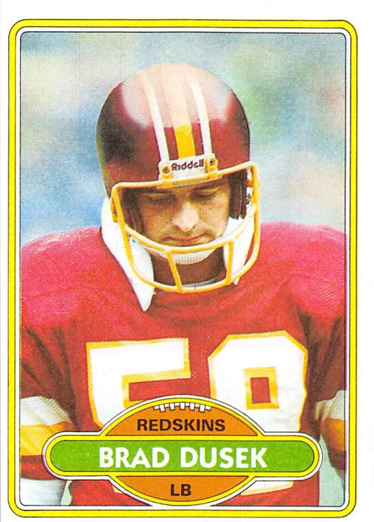 1980 Topps #276 Brad Dusek VG  Washington Redskins 