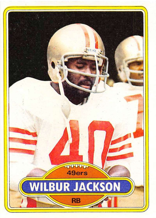 1980 Topps #302 Wilbur Jackson VG  San Francisco 49ers 