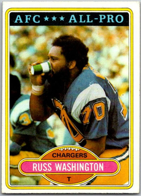 1980 Topps #305 Russ Washington AP VG  San Diego Chargers 