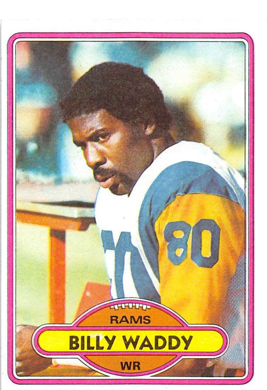 1980 Topps #342 Billy Waddy VG  Los Angeles Rams 