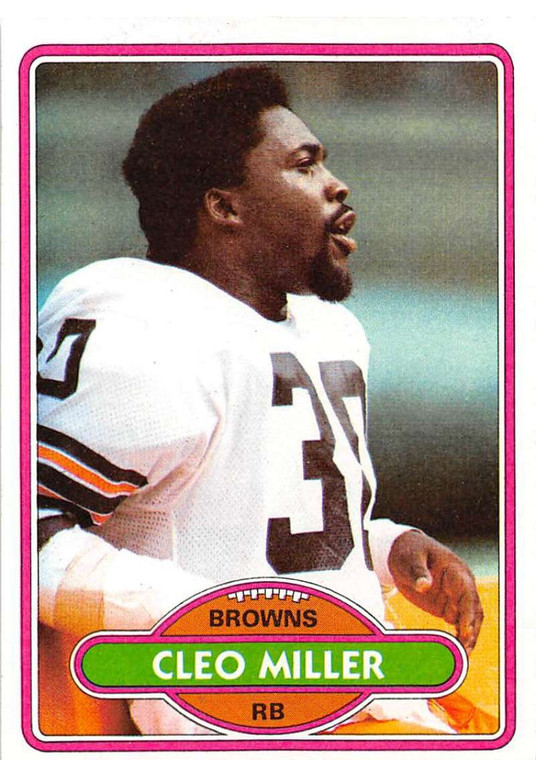 1980 Topps #354 Cleo Miller VG  Cleveland Browns 