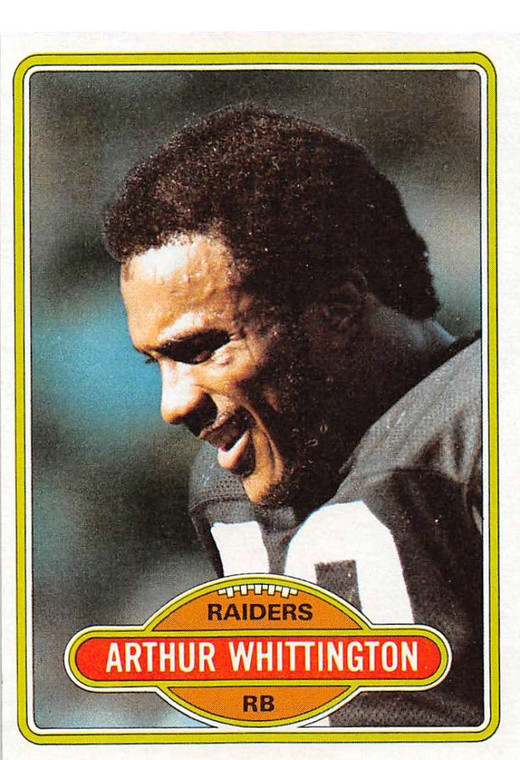 1980 Topps #358 Arthur Whittington VG  Oakland Raiders 