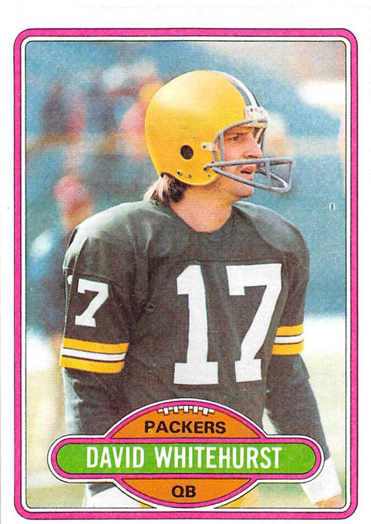1980 Topps #367 David Whitehurst VG  Green Bay Packers 