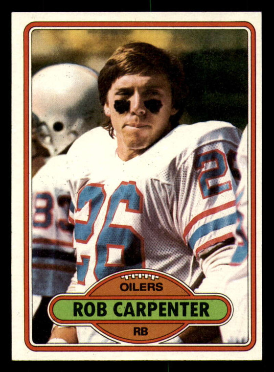 1980 Topps #378 Rob Carpenter VG  RC Rookie Houston Oilers 