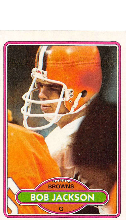 1980 Topps #398 Bob Jackson VG  Cleveland Browns 
